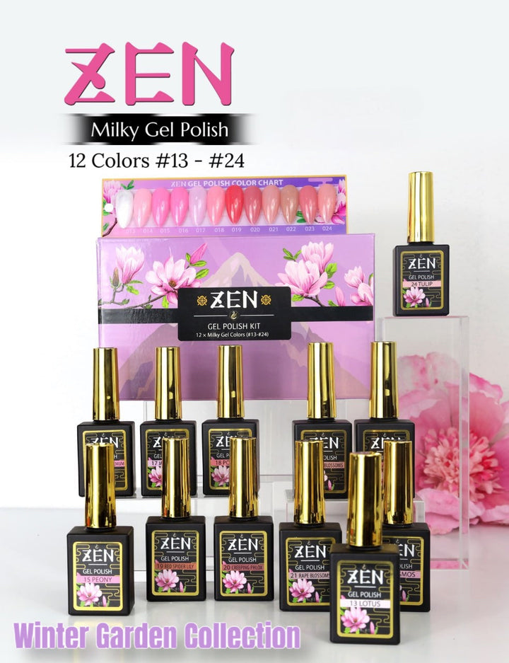 ZEN | Milky Gel Polish Winter Garden Collection #13-#24