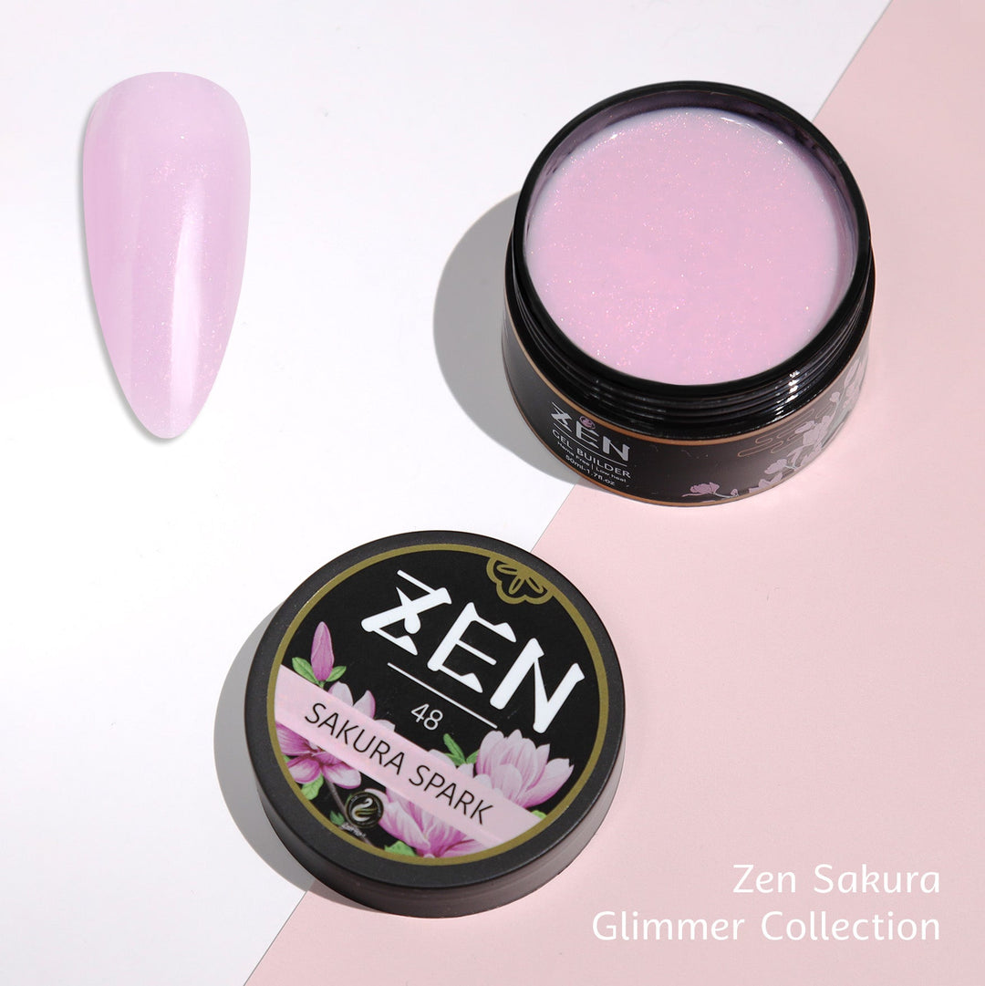 KaZEN | Builder Gel Sakura Glimmer Collection #37-#48