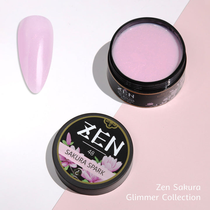 KaZEN | Builder Gel Sakura Glimmer Collection #37-#48
