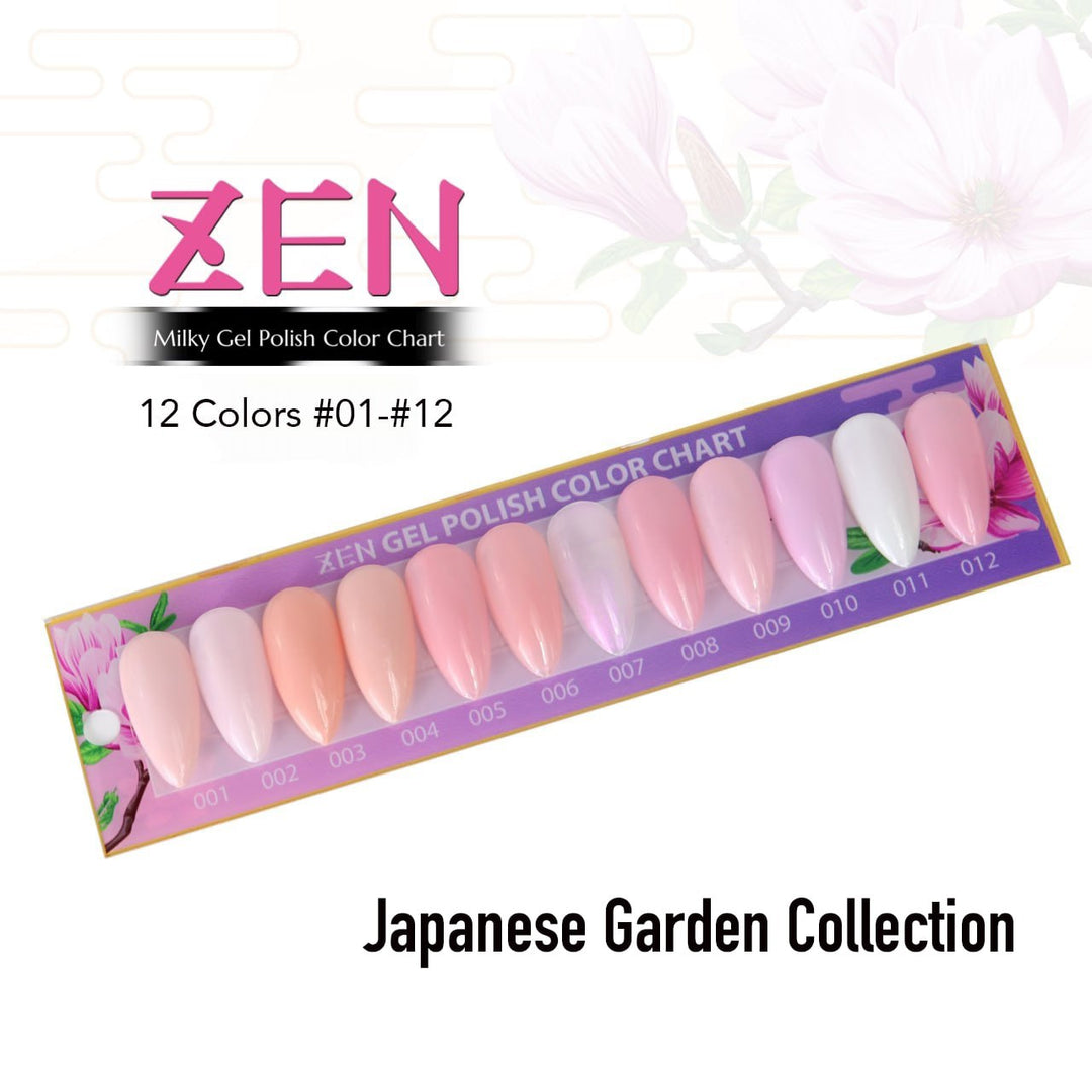 ZEN | Milky Gel Polish Japanese Garden Collection #01-#12