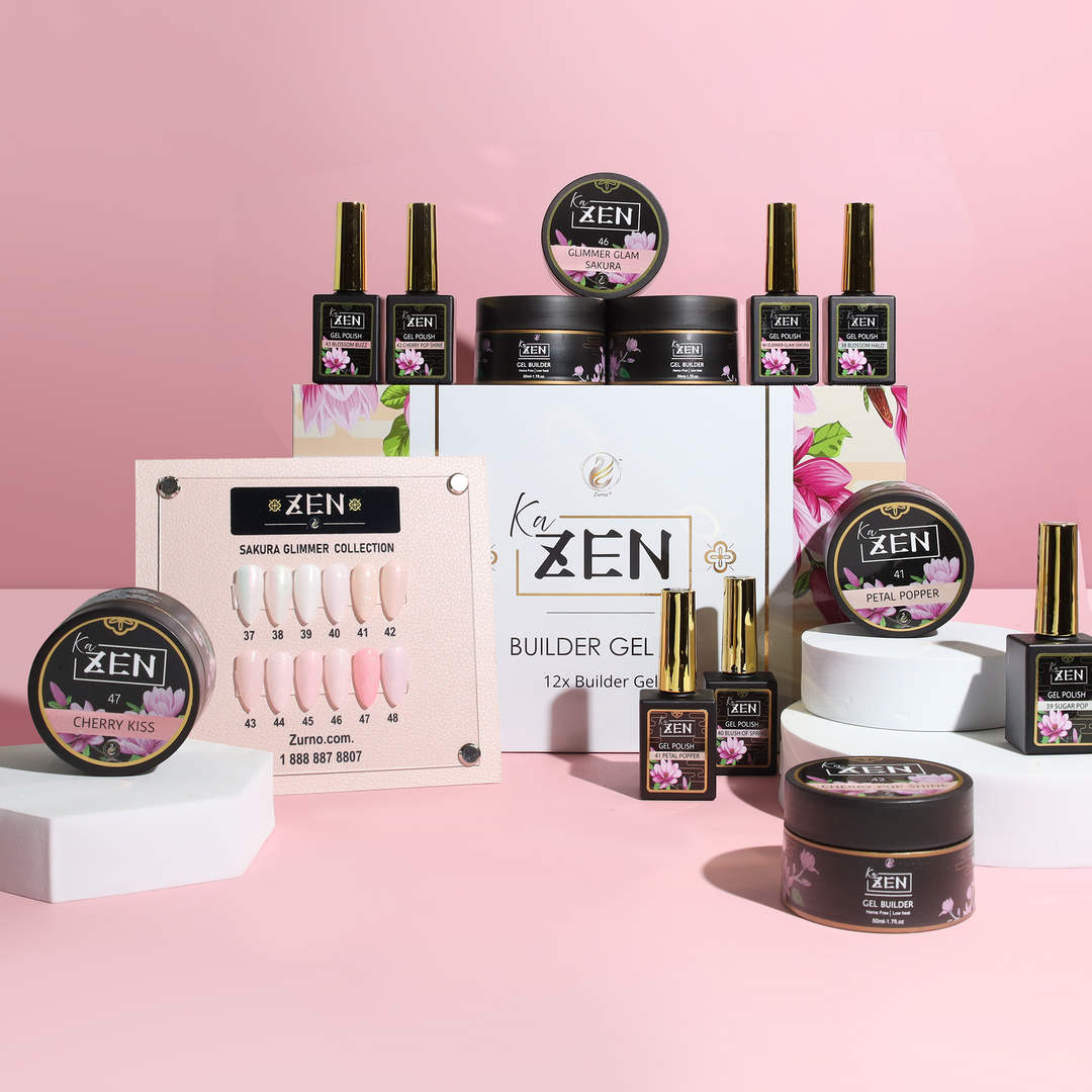 KaZEN | Builder Gel Sakura Glimmer Collection #37-#48