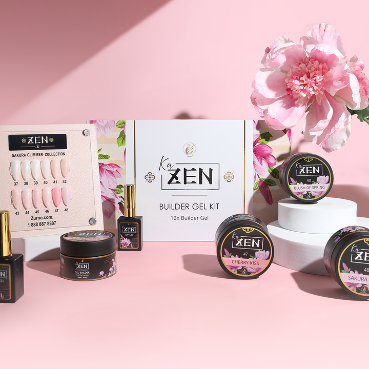 KaZEN | Builder Gel Sakura Glimmer Collection #37-#48